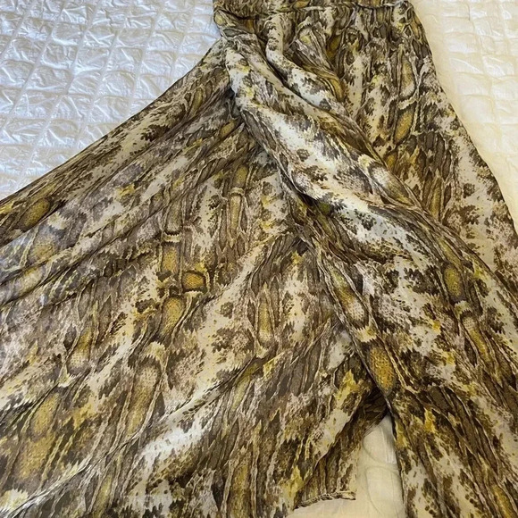 Rare Jenni Kanye silk snakeskin maxi dress - Picture 7 of 10